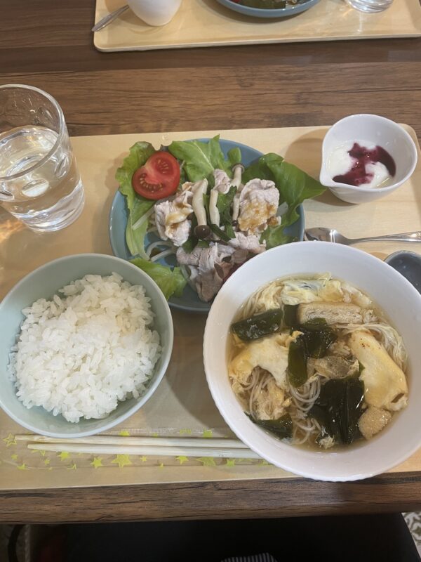 WS会場のカフェランチ